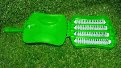 Plastic Handheld Carpet Roller Brush Cleaning with Dust Crumb Collector, Wet, and Dry Brush - Justgrabit Inc.