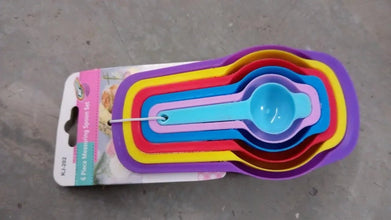 Plastic Measuring Spoons for Kitchen (6 pack) - Justgrabit Inc.