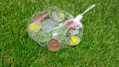 Glass Gem Stone, Flat Round Marbles Pebbles for Vase Fillers, Attractive pebbles for Aquarium Fish Tank. - Justgrabit Inc.