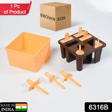 Plastic Kulfi Mold, Kulfi Molds 8 pcs Tray Ice Cream Mold (Brown Box) - justgrabit.in | Just Grab It