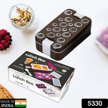 Airtight Lunch Box – 2 - Compartment Leak - Proof Food - Grade Box with Spoon - justgrabit.in | Just Grab It