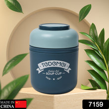 Steel Soup Cup Vacuum Airtight Soup Cup For Home , Office Use ( 550ml ) - justgrabit.in | Just Grab It