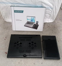 Laptop Stand Suitable Portable Foldable Compatible with MacBook Notebook Tablet Tray Desk Table Book with Free Phone Stand - justgrabit.in | Just Grab It