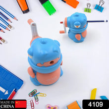 Sharpener for Pencil with Removable Tray Hardiness Steel Cutter, Kids Teddy Shaped Pencil Sharpener Machine, Birthday Return Gift Stationary Gifts - justgrabit.in | Just Grab It
