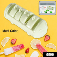 Cartoon Ice Candy Mold – 4 - Cup Multicolor Set (1 Pc) - Justgrabit Inc.