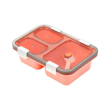 Plastic Lunch Box for Kids, Lunch Box for Kids 3 Compartment Insulated Lunch Box Tiffin Box for Boys, Girls, School & Office Men (3 Compartment Lunch Box) - Justgrabit Inc.