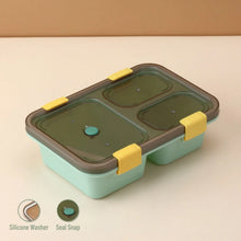 Plastic Lunch Box for Kids, Lunch Box for Kids 3 Compartment Insulated Lunch Box Tiffin Box for Boys, Girls, School & Office Men (3 Compartment Lunch Box) - Justgrabit Inc.