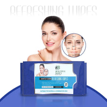 Refreshing Wet Wipes for Face | Facial Cleansing | Refreshing & Skin Hydration| Soothing for skin | pH Balance & Alcohol Free | Nourishing with Fruit extract | 25 Wipes - Justgrabit Inc.