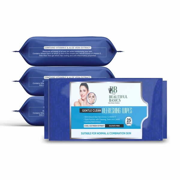 Refreshing Wet Wipes for Face | Facial Cleansing | Refreshing & Skin Hydration| Soothing for skin | pH Balance & Alcohol Free | Nourishing with Fruit extract | 25 Wipes - Justgrabit Inc.