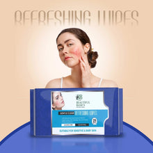 Refreshing Wet Wipes for Face | Facial Cleansing | Refreshing & Skin Hydration| Soothing for skin | pH Balance & Alcohol Free | Nourishing with Fruit extract | 25 Wipes - Justgrabit Inc.