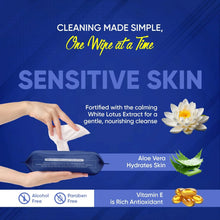 Refreshing Wet Wipes for Face | Facial Cleansing | Refreshing & Skin Hydration| Soothing for skin | pH Balance & Alcohol Free | Nourishing with Fruit extract | 25 Wipes - Justgrabit Inc.