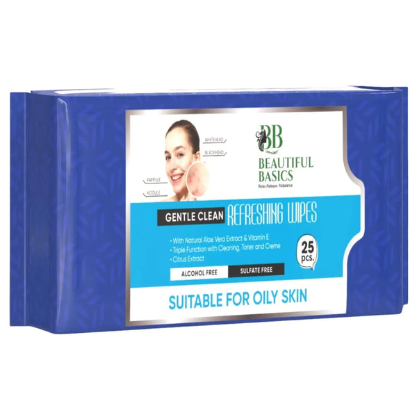 Refreshing Wet Wipes for Face | Facial Cleansing | Refreshing & Skin Hydration| Soothing for skin | pH Balance & Alcohol Free | Nourishing with Fruit extract | 25 Wipes - Justgrabit Inc.