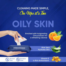 Refreshing Wet Wipes for Face | Facial Cleansing | Refreshing & Skin Hydration| Soothing for skin | pH Balance & Alcohol Free | Nourishing with Fruit extract | 25 Wipes - Justgrabit Inc.