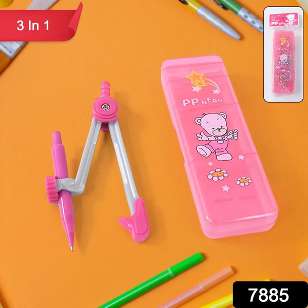 Geometry Compass Set for Kids (3 IN 1 / 1 Set) - Justgrabit Inc.