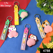 Silicone Keychain with Wrist Strap & Squeeze Toy (1 Pc Mix design) - Justgrabit Inc.