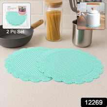 Silicone Round Heat Resistant Mat (2 Pc Set) - Justgrabit Inc.