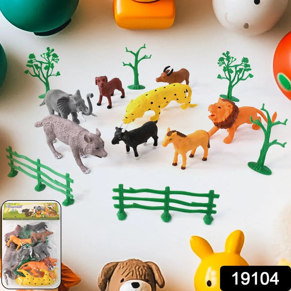 Animal Kingdom Plastic Toy Set for Kids (14 PC) - Justgrabit Inc.