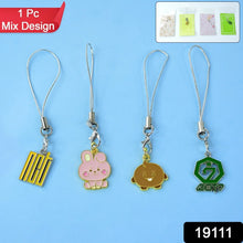 Cartoon Metal Mobile Straps and Keychains (1 Pc & mix Design) - Justgrabit Inc.