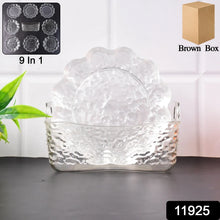 9 in 1 Plastic Bowl With Serving Tray / Plates Set - Justgrabit Inc.