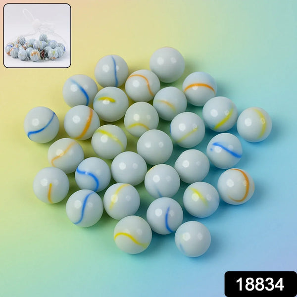 Classic Glass Marbles Pack of Approx 30 Pc - Justgrabit Inc.