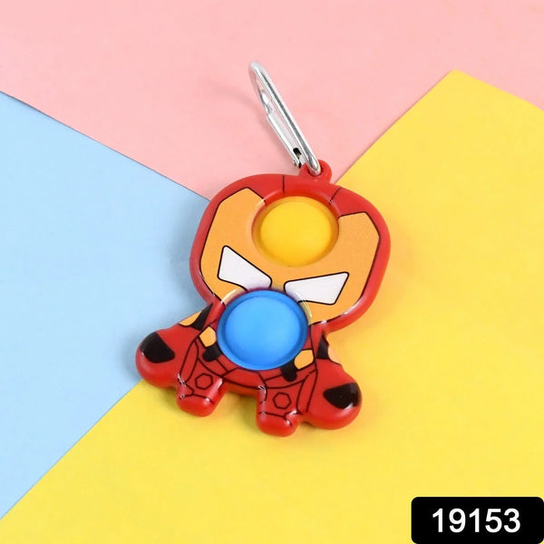 Themed Iron Man Shape Keychain Pop It Toy (1 Pc) - Justgrabit Inc.