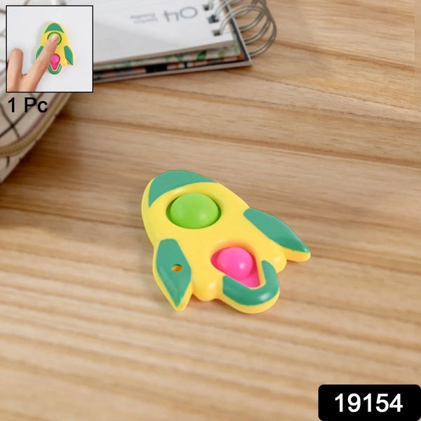 Rocket Shaped Dimple Keychain Toy (1 Pc) - Justgrabit Inc.