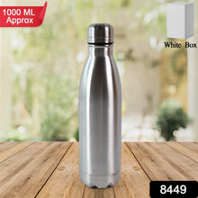 Stainless Steel Water Bottle Approx 1000ML (1 Pc) - Justgrabit Inc.