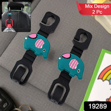 Multi - Purpose Car Seat Headrest Hooks (Mix Design / 2 Pc Set) - Justgrabit Inc.