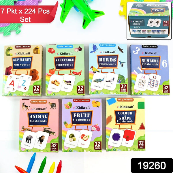 7 - in - 1 Kidkraft Early Learner Flashcard Combo Set ( 224 PC CARD) - Justgrabit Inc.
