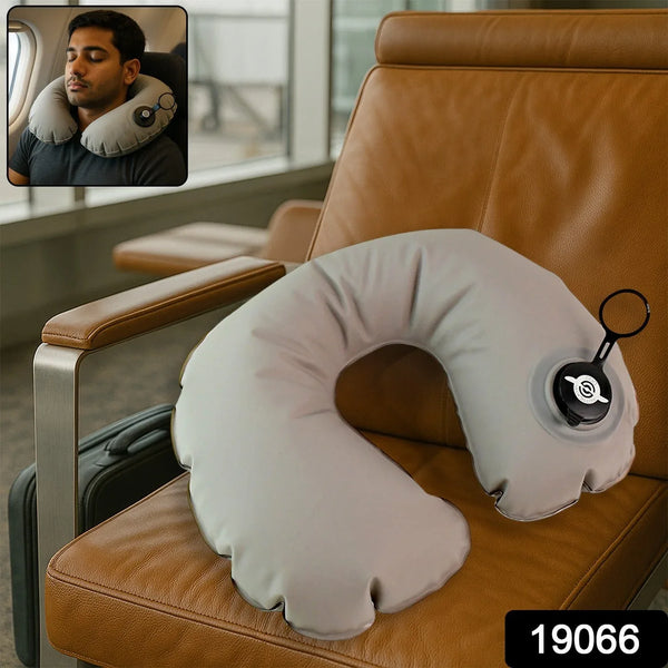 Premium Quality Inflatable Travel Neck Pillow (1 Pc) - Justgrabit Inc.