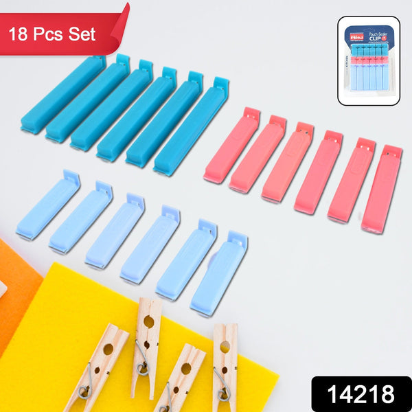 Ritu 18 - Piece Plastic Pouch Sealer Clip Set - justgrabit.in | Just Grab It