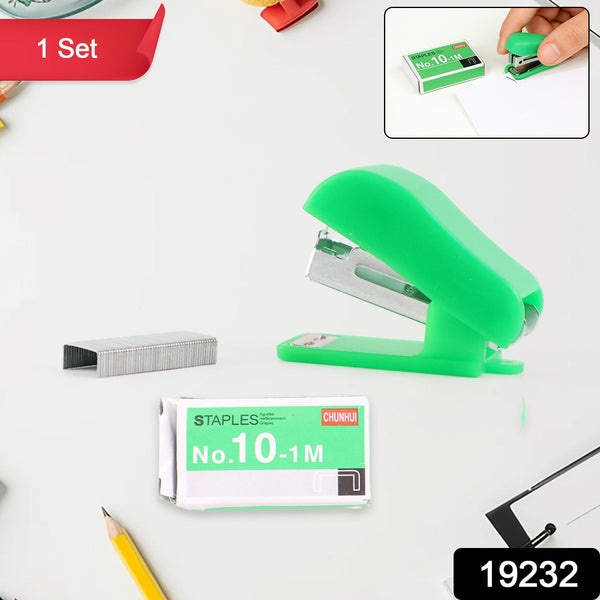 Mini Stapler with 1 Strip of Staples (1 Set) - justgrabit.in | Just Grab It
