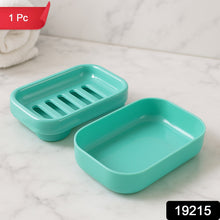 Premium Quality Rectangular Aqua Green Plastic Soap Case (1 Pc) - justgrabit.in | Just Grab It