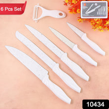 Marble Coated Stainless Steel Kitchen Knife Set (6 Pc) - justgrabit.in | Just Grab It