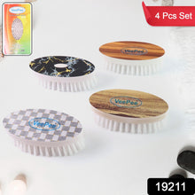 VeePee Oval Cloth Washing Brush Set (4 Pc) - justgrabit.in | Just Grab It