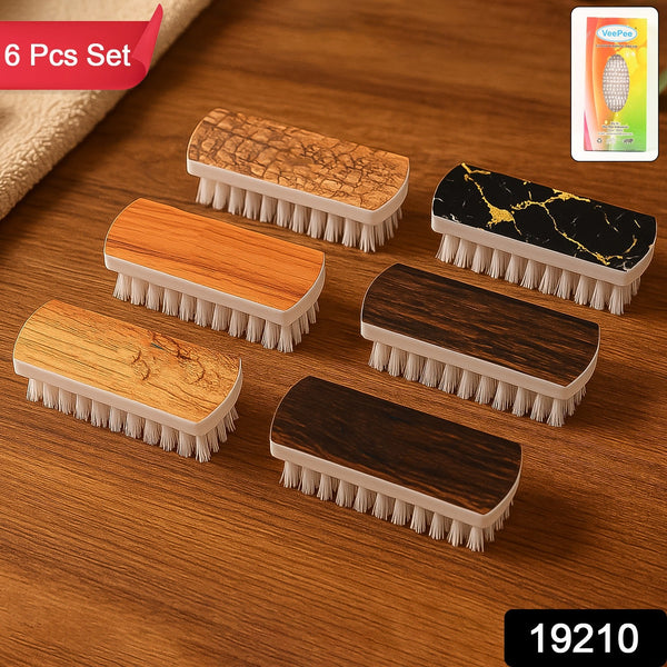 VeePee Heavy - Duty Cloth Washing Brush Set 6 Pcs - justgrabit.in | Just Grab It