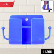 1 Pc Blue Wall mount Mobile Stand With Hook - justgrabit.in | Just Grab It