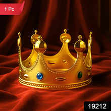 Royal Crown with Colored Gems (1 Pc / Mix Color) - justgrabit.in | Just Grab It