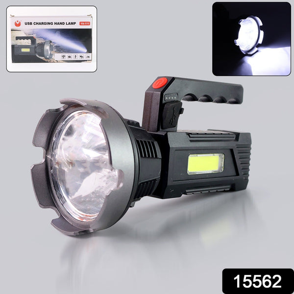 Heavy - Duty Rechargeable USB LED Hand Torch with COB Side Light (1 Pc) - justgrabit.in | Just Grab It