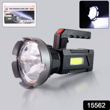 Heavy - Duty Rechargeable USB LED Hand Torch with COB Side Light (1 Pc) - justgrabit.in | Just Grab It