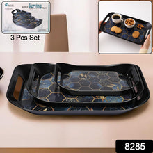 Premium Plastic Serving Tray (3 Pc) - justgrabit.in | Just Grab It