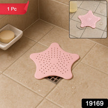 Baby Pink Silicone Star Shaped Sink Filter Bathroom Hair Catcher Drain Strainers - justgrabit.in | Just Grab It