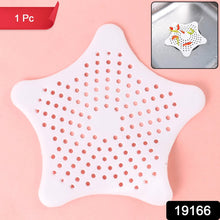 White Silicone Star Shaped Sink Filter Bathroom Hair Catcher Drain Strainers Basin - justgrabit.in | Just Grab It