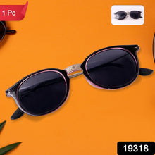 Pink UV Protected Round Sunglasses, classic Sunglasses for Men & Women, Lightweight - justgrabit.in | Just Grab It