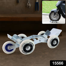 Universal Scooter/Bike Parking Support Roller with Heavy - Duty Wheels (1 Pc) - justgrabit.in | Just Grab It