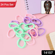 Soft Elastic Hair Bands Set for Girls (24 Pc) - justgrabit.in | Just Grab It