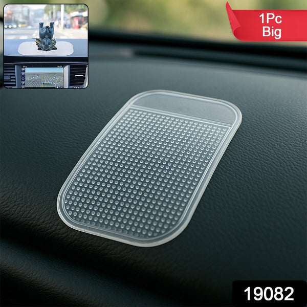 Large Transparent Anti - Slip Dashboard Mat for Car (1 Pc) - justgrabit.in | Just Grab It
