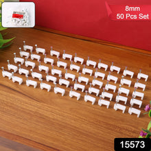 8mm Nail Cable Clips Set (50 Pc) - justgrabit.in | Just Grab It