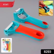 Supermom 4 - in - 1 Multi - Functional Vegetable & Fruit Peeler (1 Pc) - justgrabit.in | Just Grab It