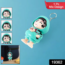 Cartoon Character Design Cute Action Figure Keychain (Mix Design & 1 Pc) - justgrabit.in | Just Grab It